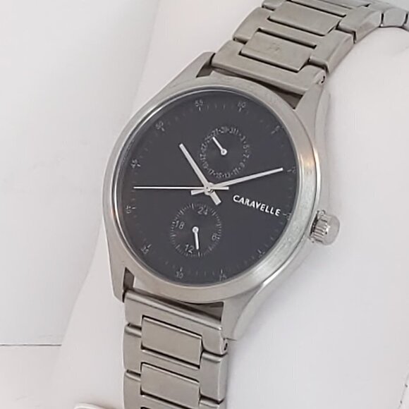 Caravelle Men's Min Max Casual Watch By Bulova Date Indicator 24-Hr Dial 41mm - Picture 7 of 11